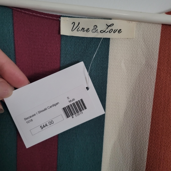 New striped kimono cover up - Picture 3 of 5